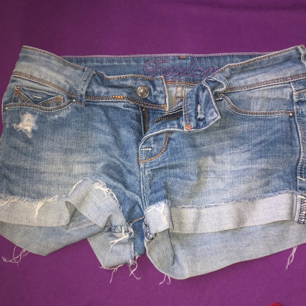 Denim shorts